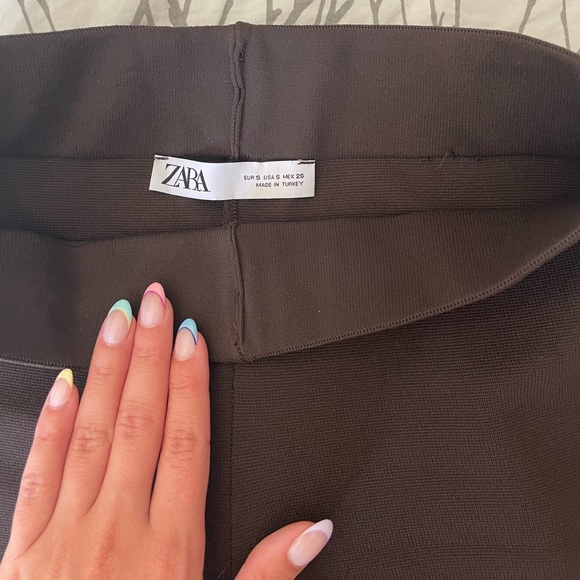 Zara Brown Soft Pants - Picture 4 of 5
